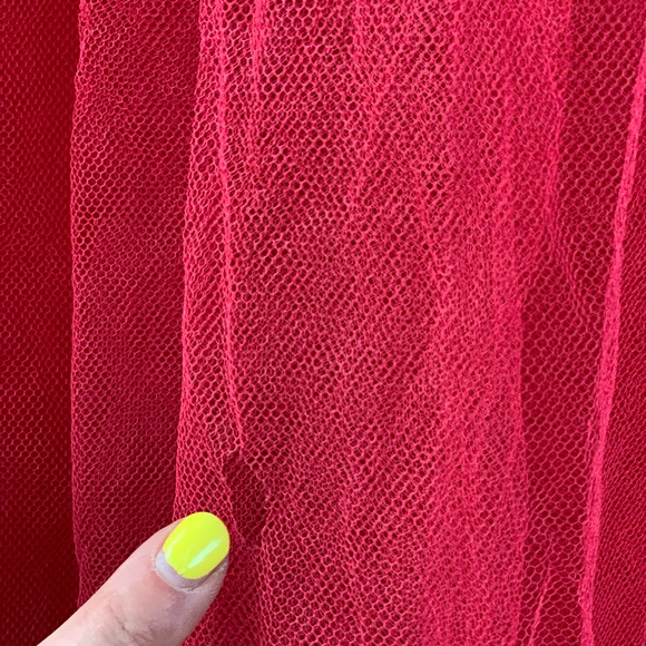 Vintage 1950s Bombshell Red Velvet Party Dress S/M - Picture 16 of 16